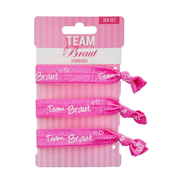 Armband Team Braut in pink